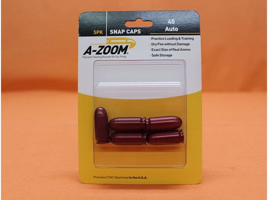 A-Zoom A-Zoom training / dummy cartridge aluminum .45Auto set with 5 pieces (15115)
