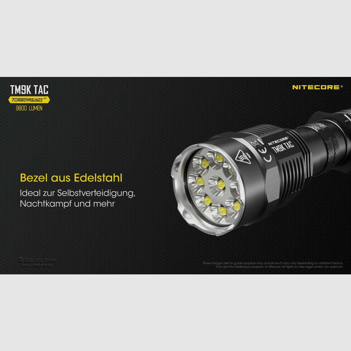 Nitecore Taschenlampe TM9K TAC – 9800 Lumen, Bild 10 von 14