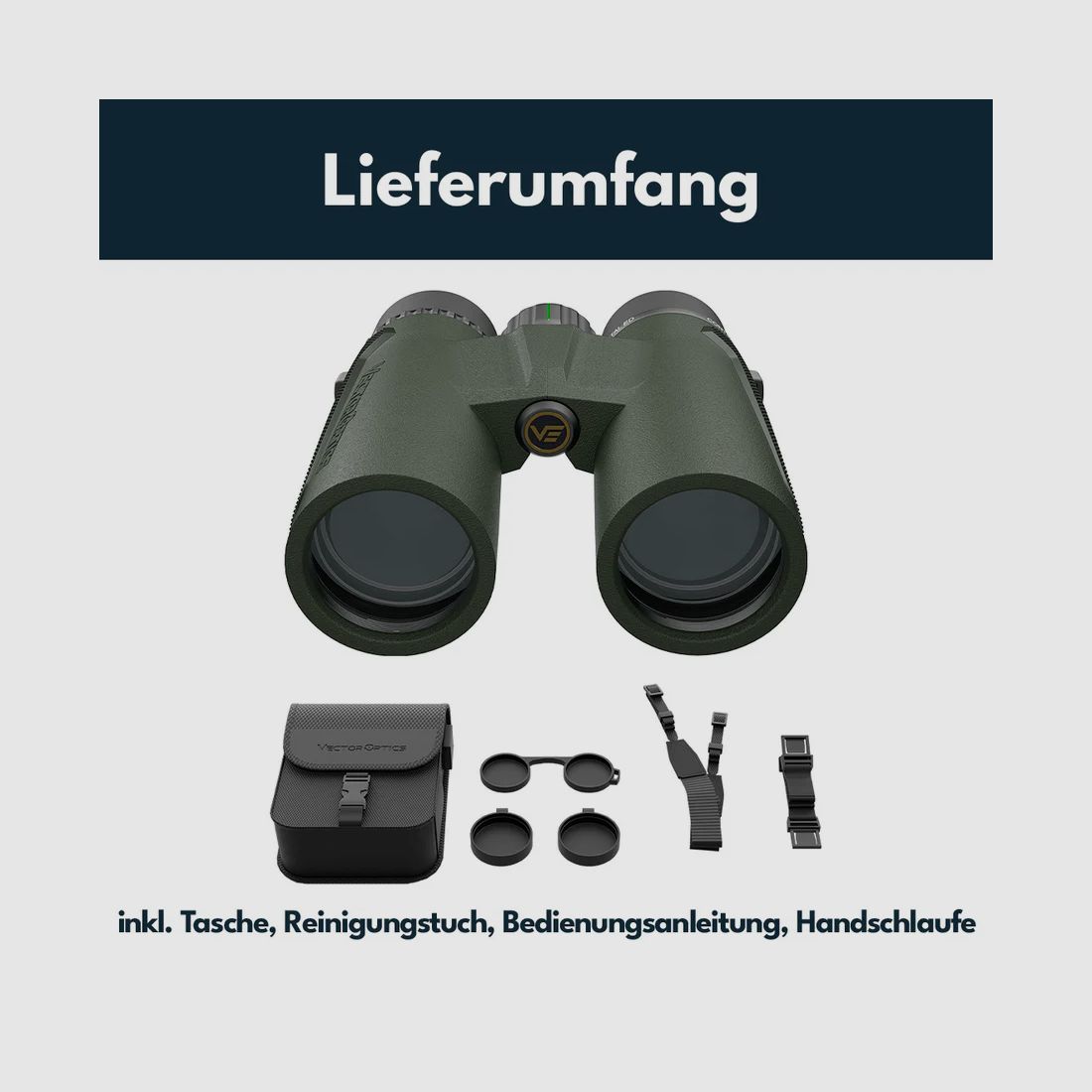 Vector Optics SCBO-14 Continental 8x42 ED Binoculars, OD Green