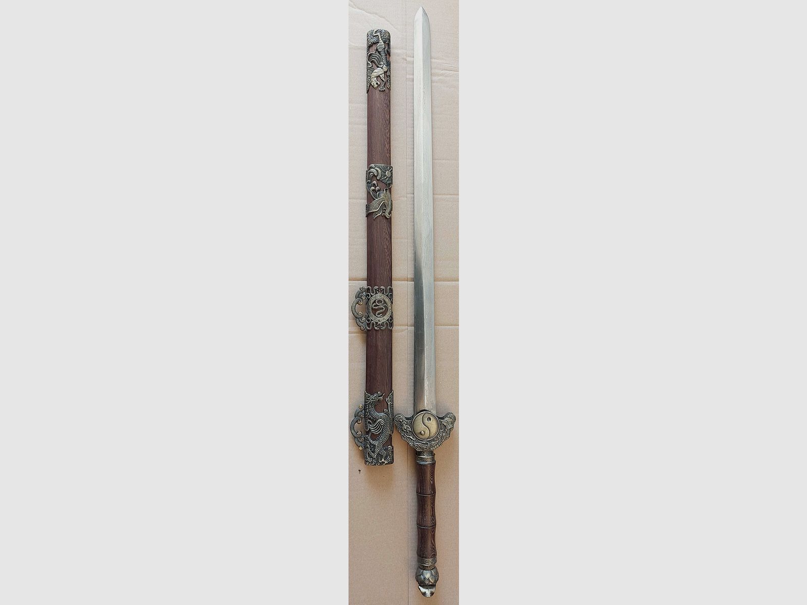 Épée de Tai Chi Jian avec lame en damas