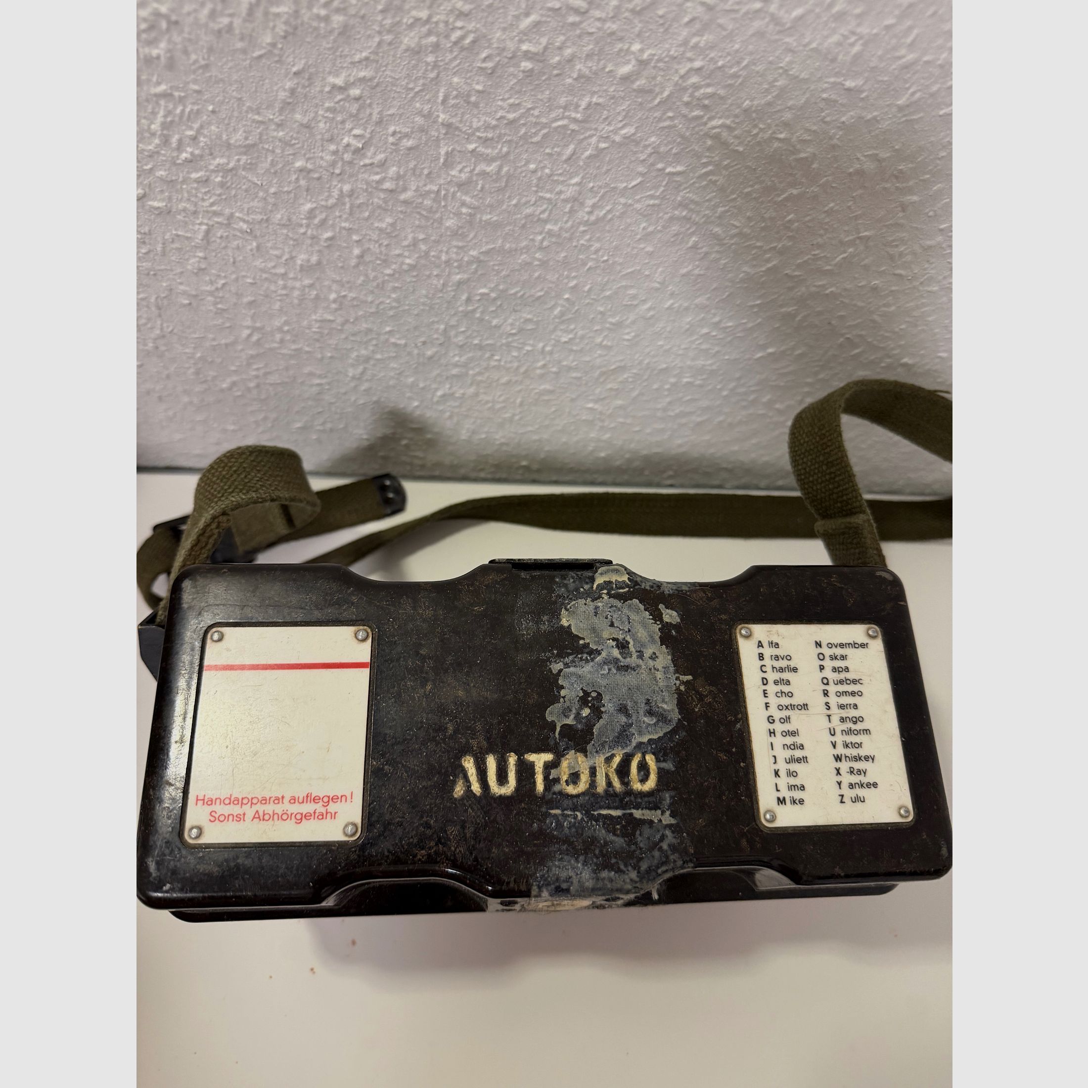 Original Bundeswehr Feldfernsprecher AUTOKO Sammlerzustand 