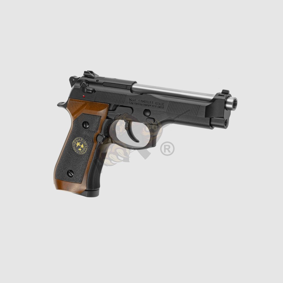M92 Mod. Samurai Edge GBB CO2 Vollmetall (Black/Wood) Airsoft -F-