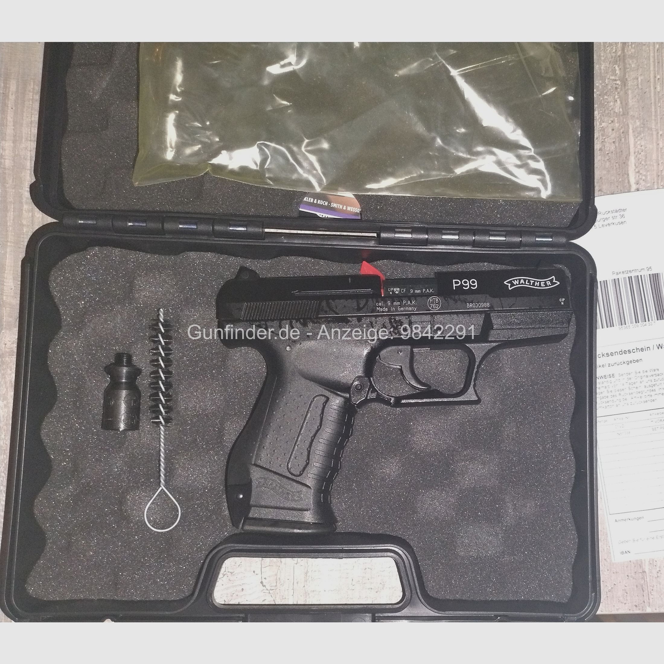 Pistola de fogueo Walther P99 9mm Nueva