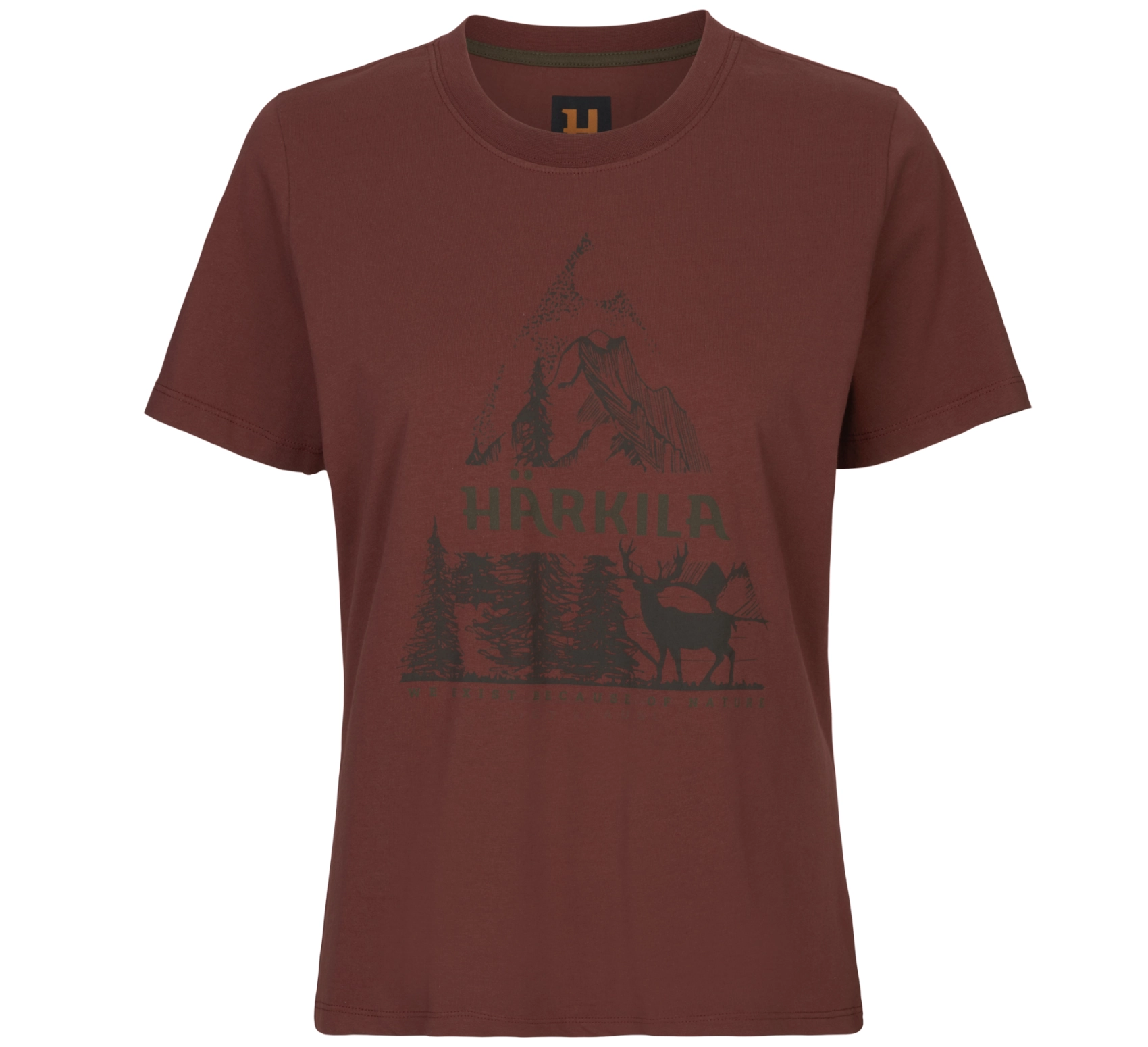 T-shirt da donna Härkila Nature S/S – Hot Chocolate, immagine 1 di 5