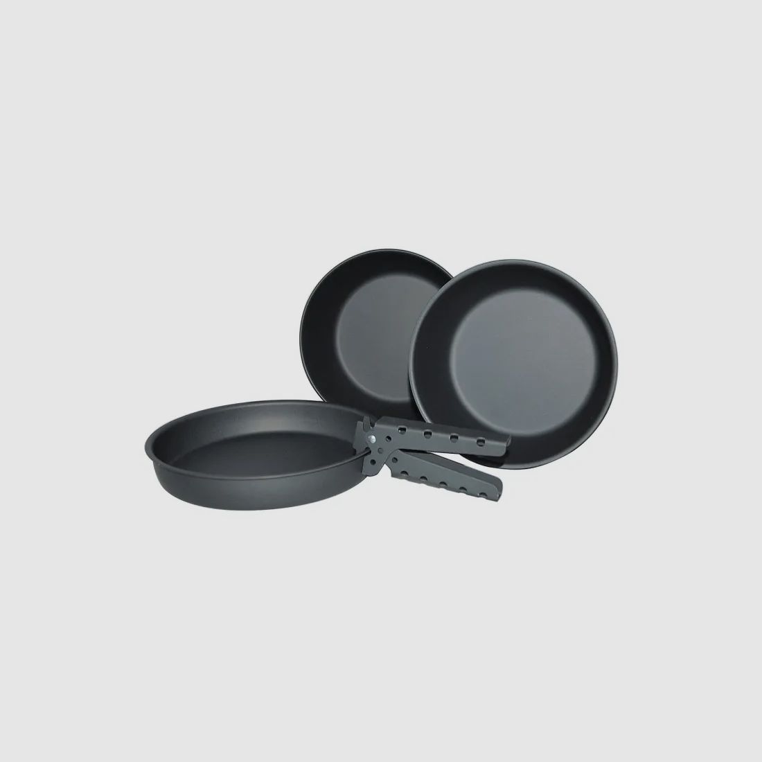 Set de 4 pièces de casseroles avec revêtement anodisé, anthracite
