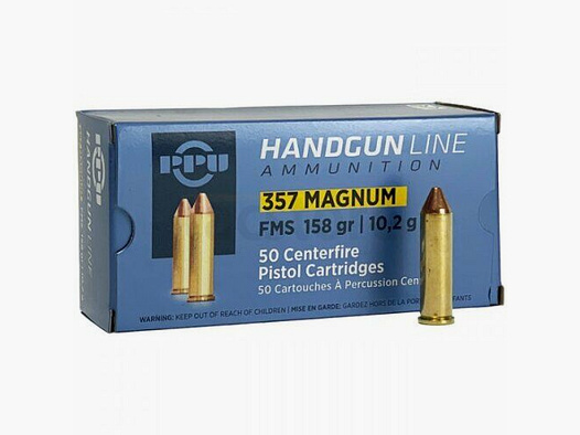 PPU .357 Magnum 10,2g/158grs FMS 50 pièces