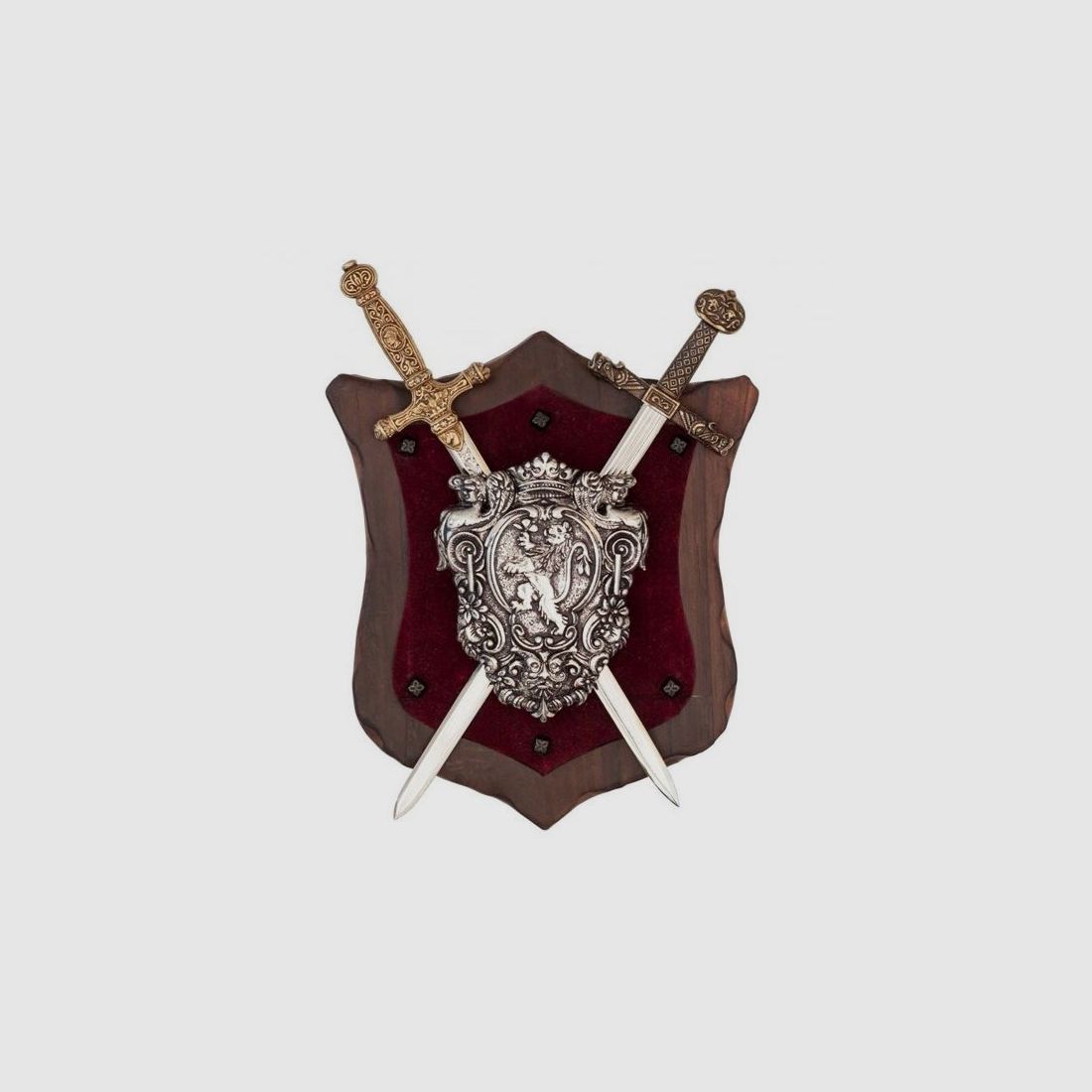 Wandschild Napoleon mit Schild und 2 Schwertern