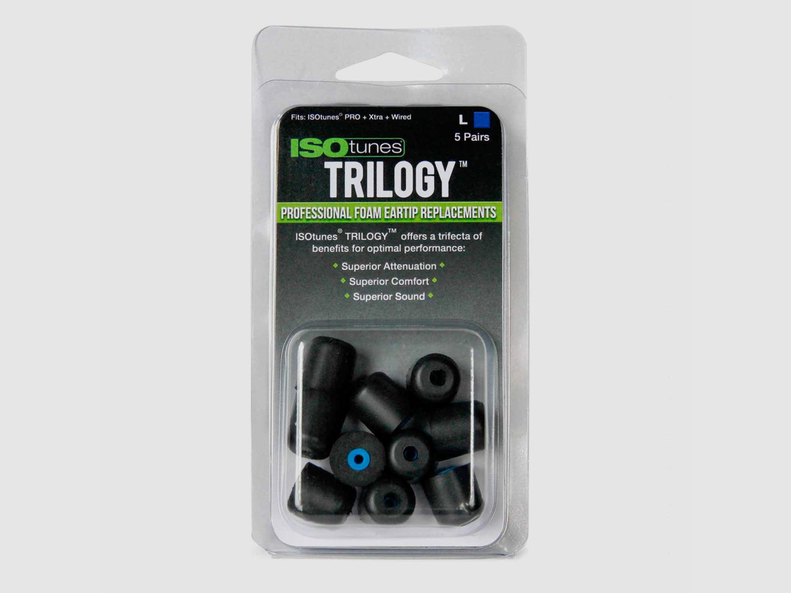 ISOTUNES Vervangende Oordopjes Trilogy L