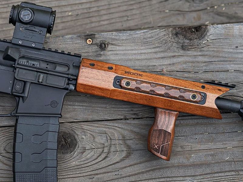WOOX AR15 Wood Front Grip, Vertical for M-LOK