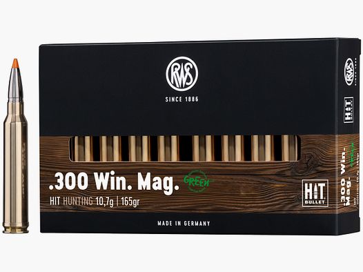 RWS Cartuchos de rifle Hit .300 Win. Mag. 165 grains