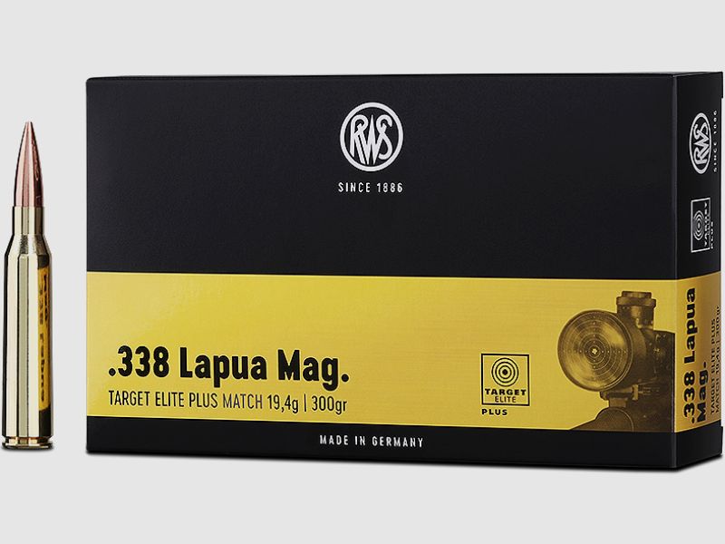 RWS .338 Lapua Mag. TEP (Target Elite Plus) Match 300gr 20 cartridges