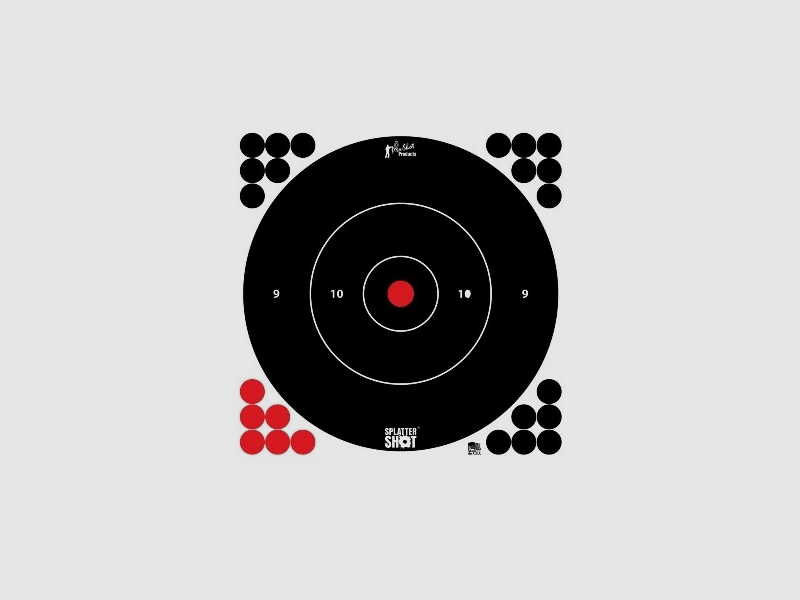 5 Scheiben Bullseye weiß 30cm