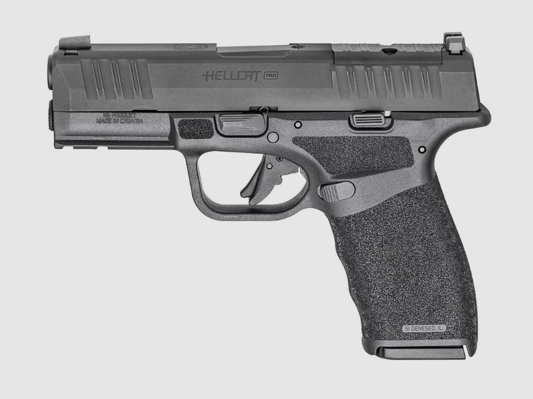 Pistolet Springfield Armory Hellcat Pro OSP Noir, 9×19, Canon de 3.7", Prêt pour Optique, U-Notch, image 1 sur 4