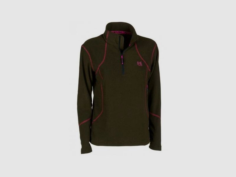 Dames micropile Univers groen met roze accenten art. 24023 404, afbeelding 1 van 2