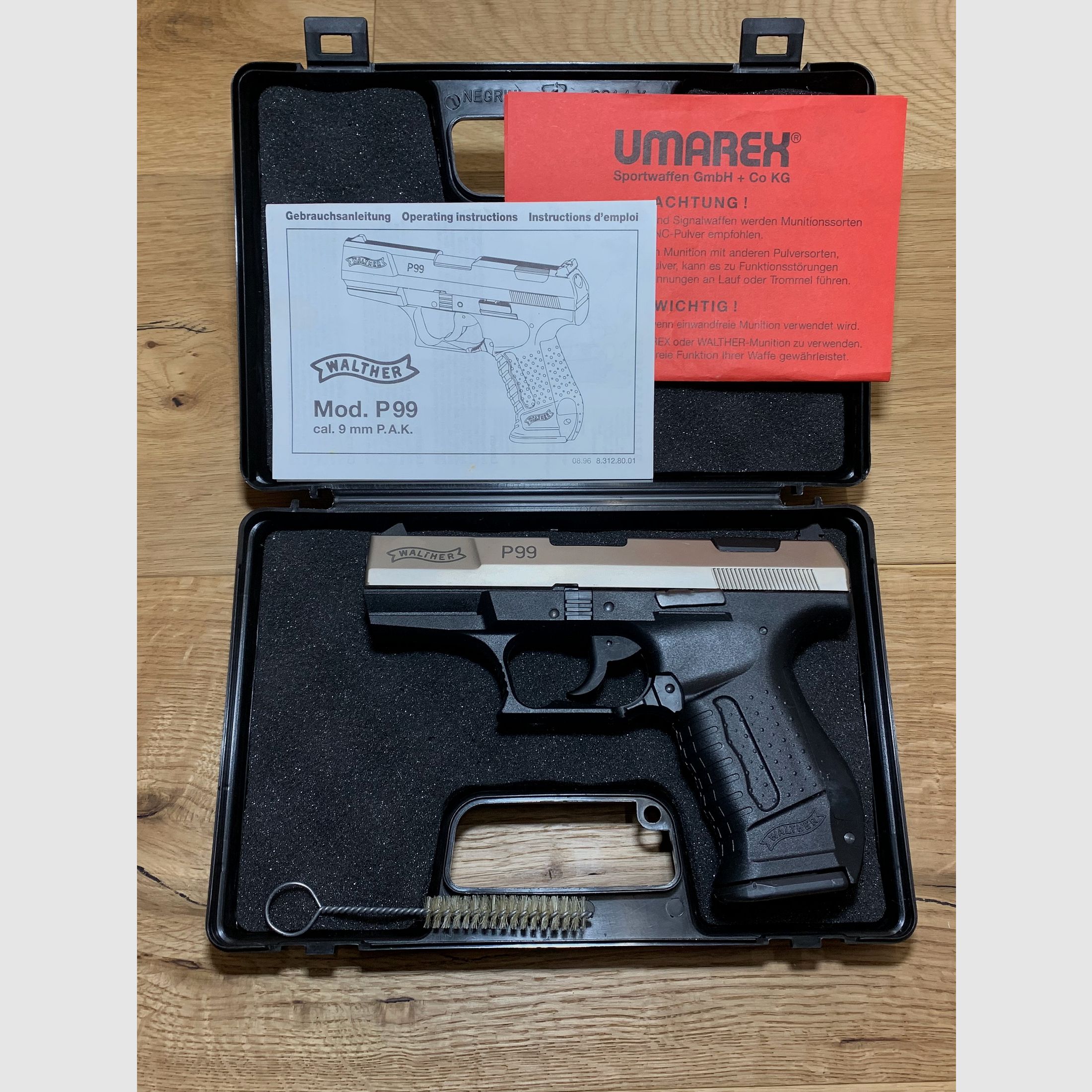 Walther P99 signal pistol 9mm P.A.K. in bicolor, Umarex