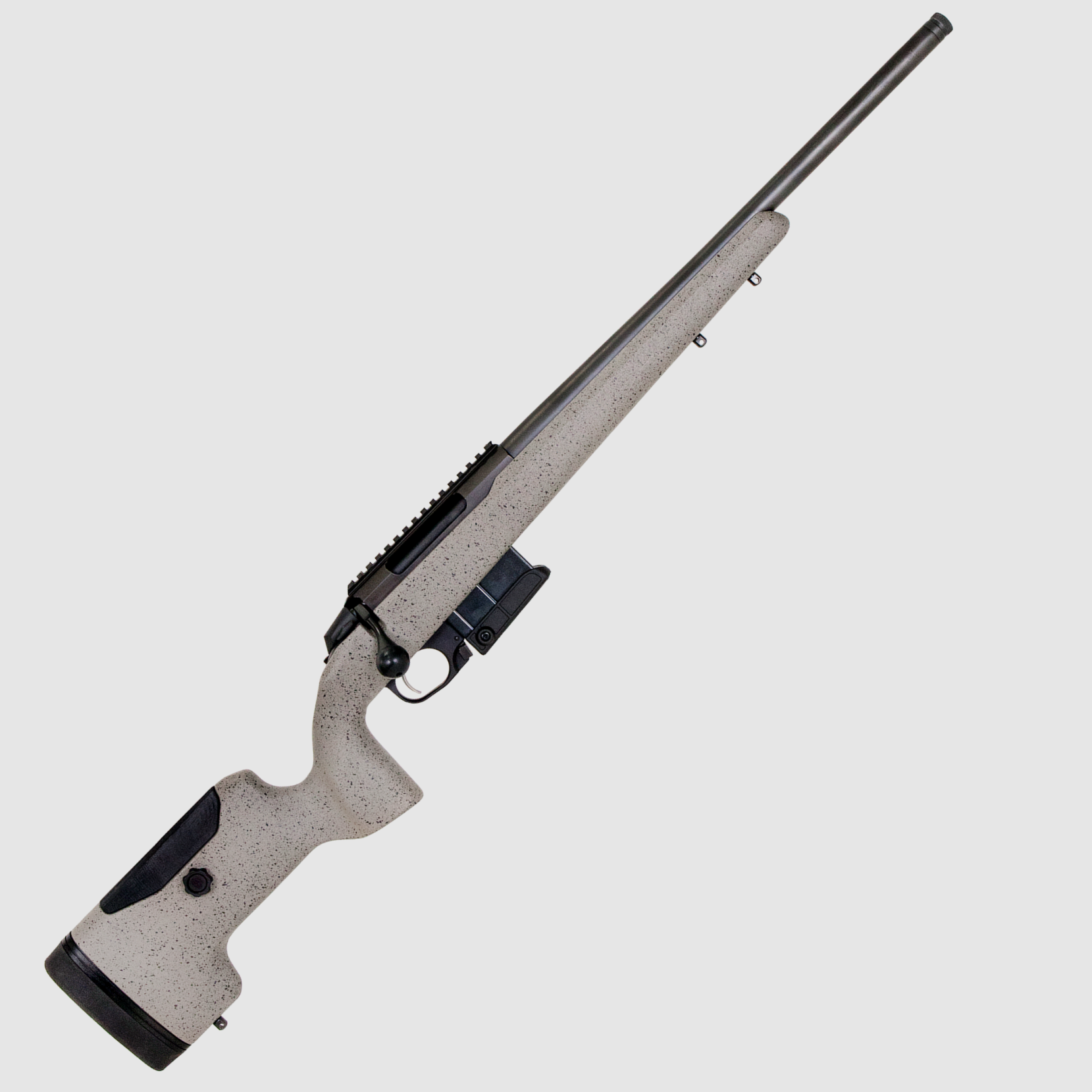 The T3x UPR (Ultimate Precision Rifle) rifle features a new super lightweight stock made from a mix of fiberglass and carbon fiber. In addition to its light weight, this stock ensures maximum rigidity.