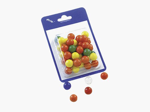 Megaline Kunststoffkugeln 17mm - für Zwille/bunt/a40