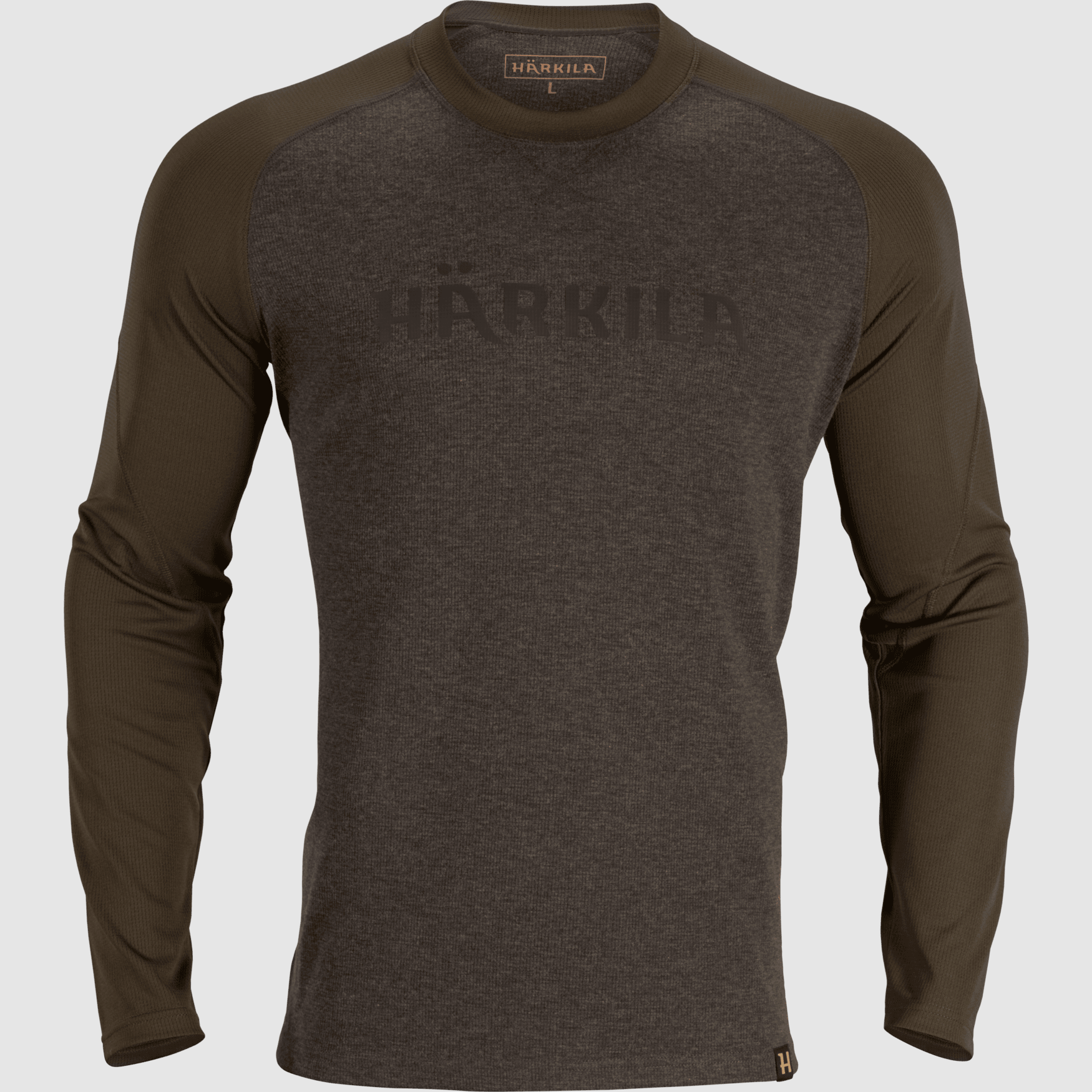 Härkila Metso Langarm-Shirt Herren Olive Night/Willow Green - M