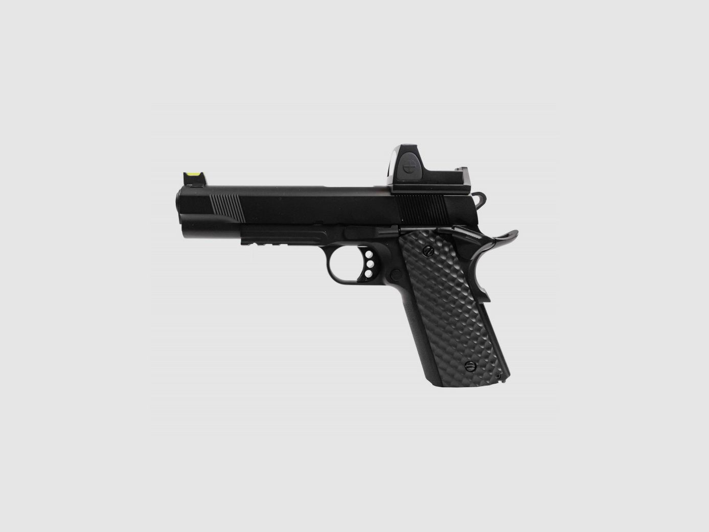 GBB-Replik 1911 MEU Raven Gas schwarz 1,0J + Rotpunktvisier BDS