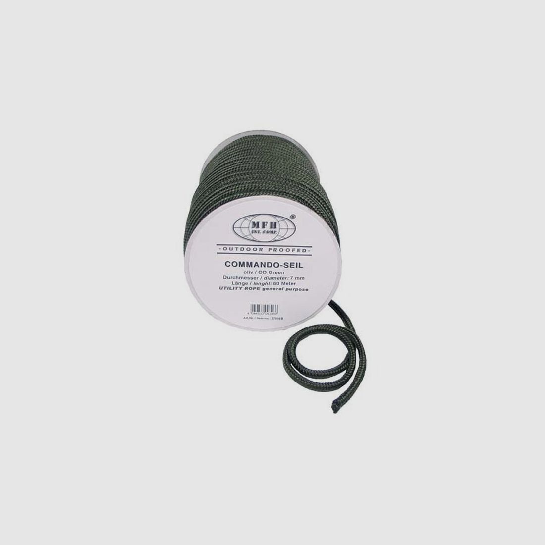 Seil / Schnur Oliv 7mm x 60m auf Rolle