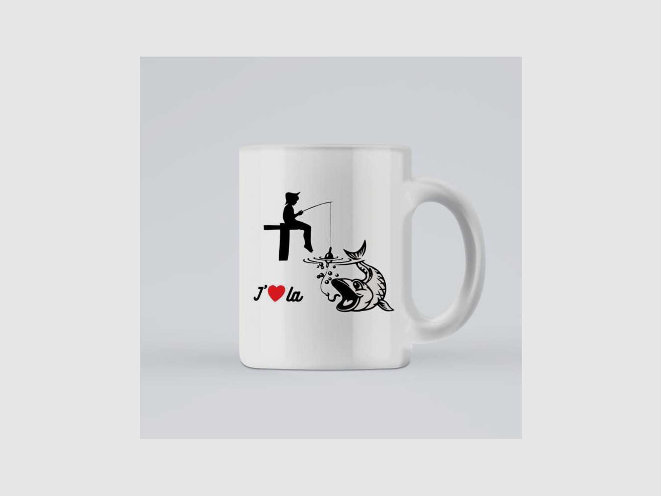 Mug Ich liebe das Angeln Humor des Anglers