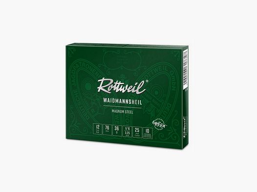 ROTTWEIL 12/76 36 G 3,25 MM WAIDMANNSHEIL MAG STEEL 10 STK