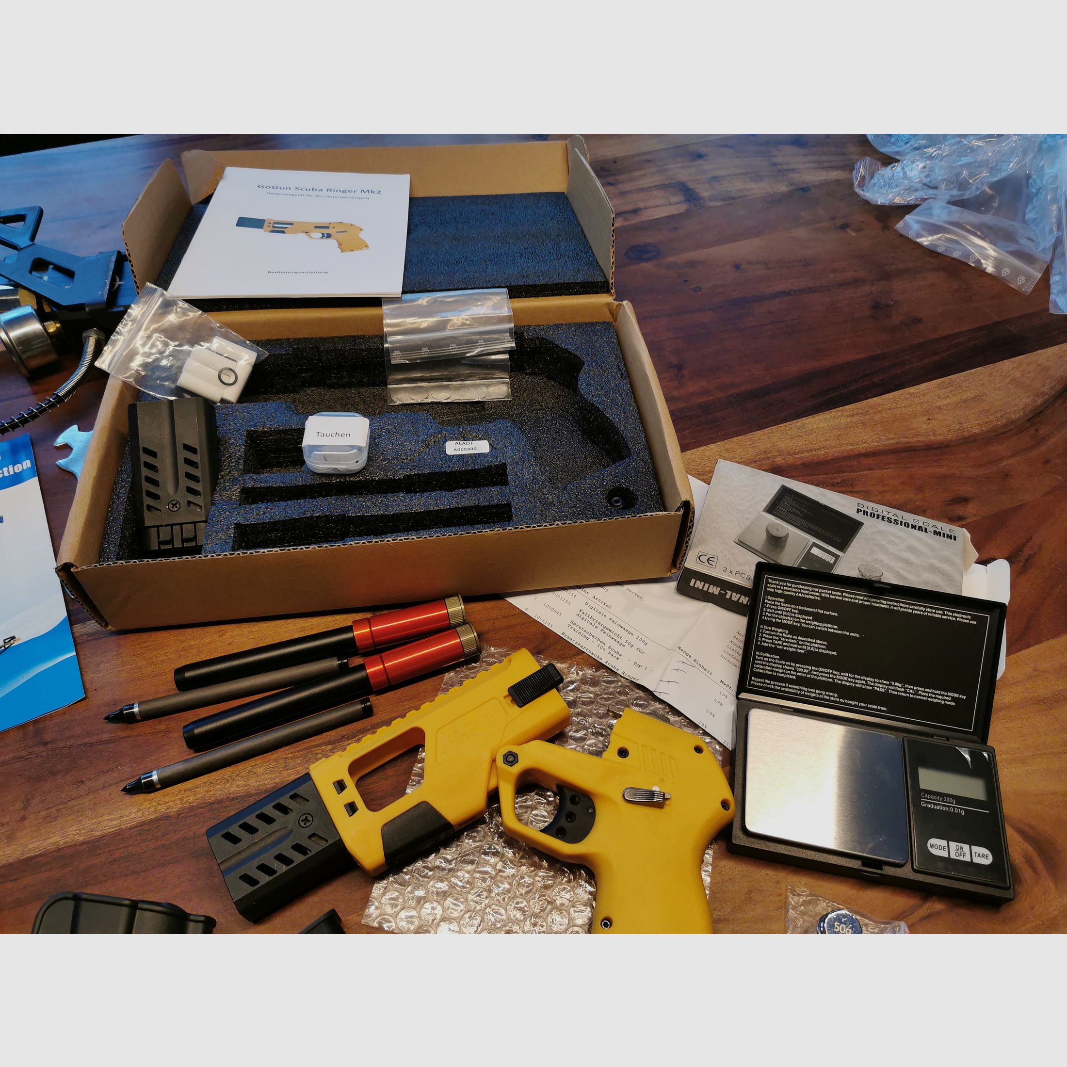 2 x Gogun Scuba Ringer MK II + ZUBEHÖR o. Ende 