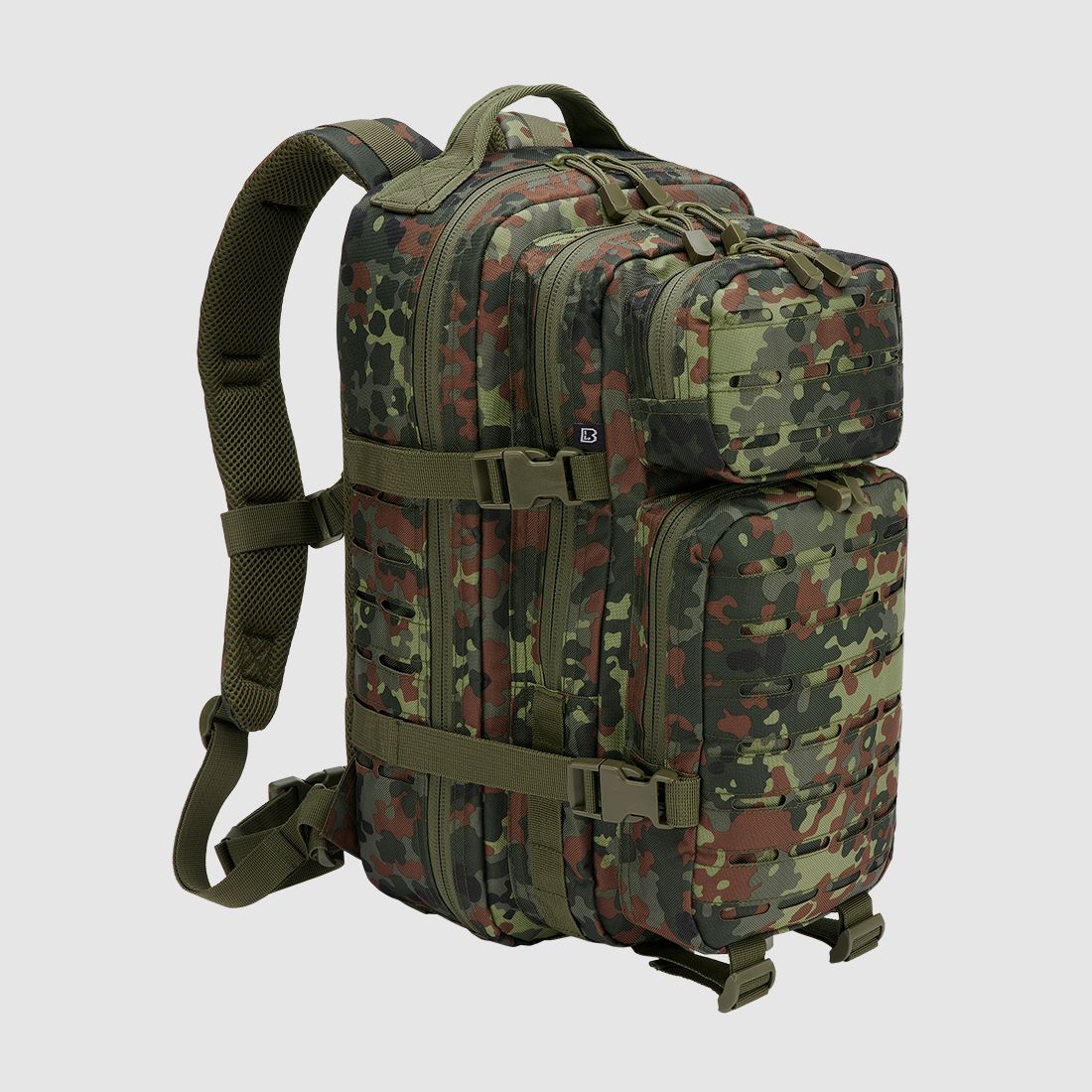Brandit US Cooper LASERCUT Medium Farbe: Flecktarn – Mehrzweckrucksack (25-Liter-Klasse)