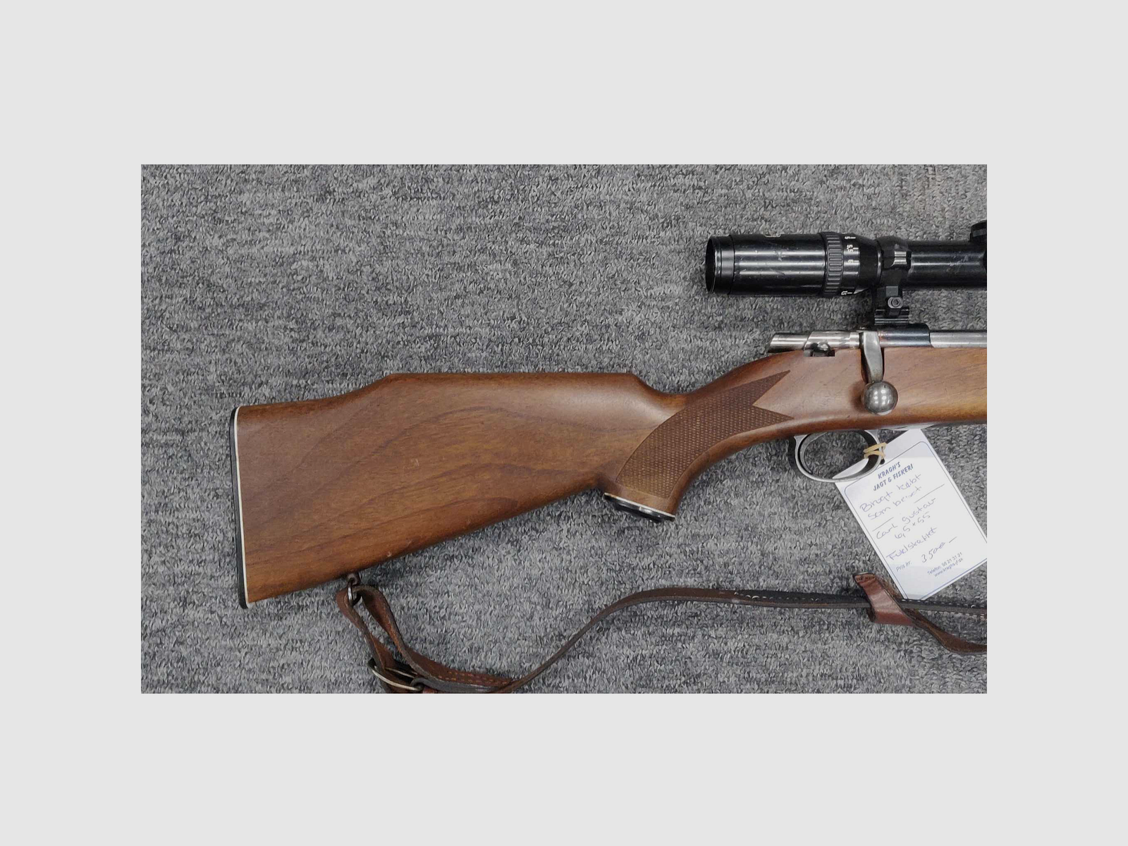 Used Carl Gustav 6.5×55 full-stock rifle, image 2 of 8