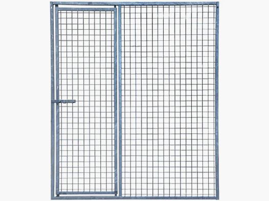 Hundezwinger-Gitterpaneel 1,5m mit Tür - Höhe 184 cm