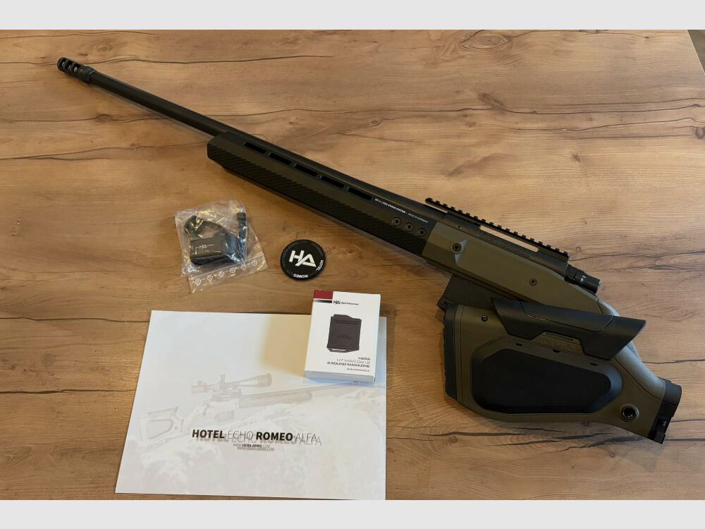 Hera Arms H7 HOWA M1500 Short Action Heavy Barrel 24" 6,5mm Creedmoor Verde OD
