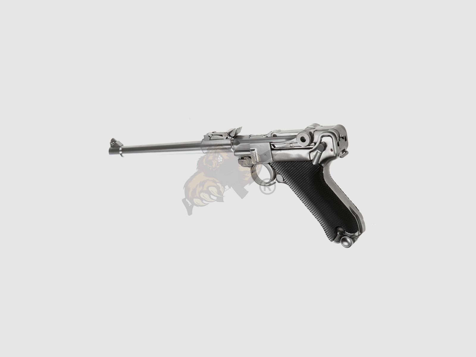 WE P08 "Ari-08" GBB en métal complet argent -F-