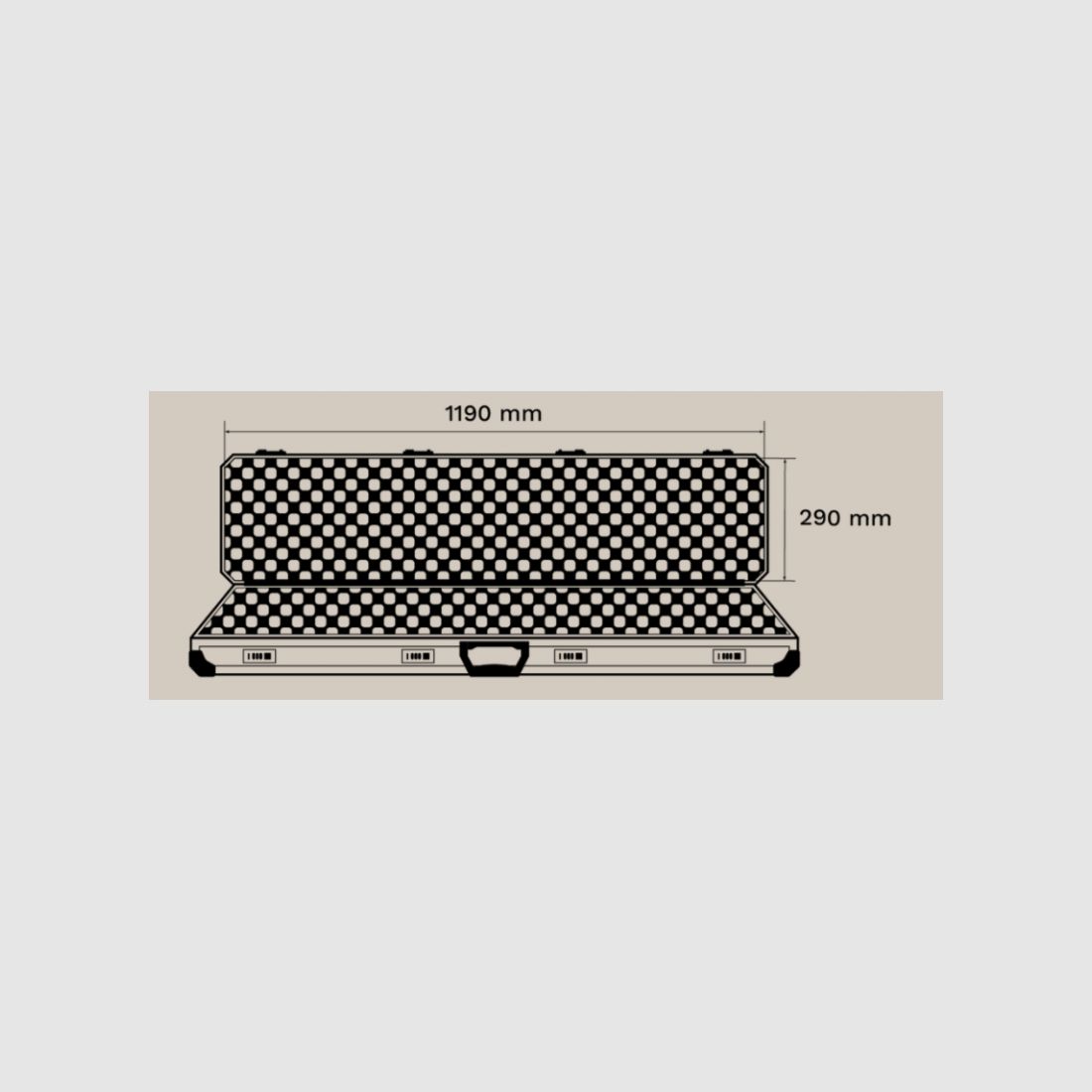 Winter Rifle Case 119cm Grey, afbeelding 2 van 2