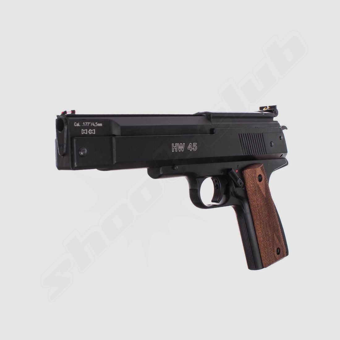 Pistola de aire Weihrauch HW 45 en calibre 4,5 mm - azul