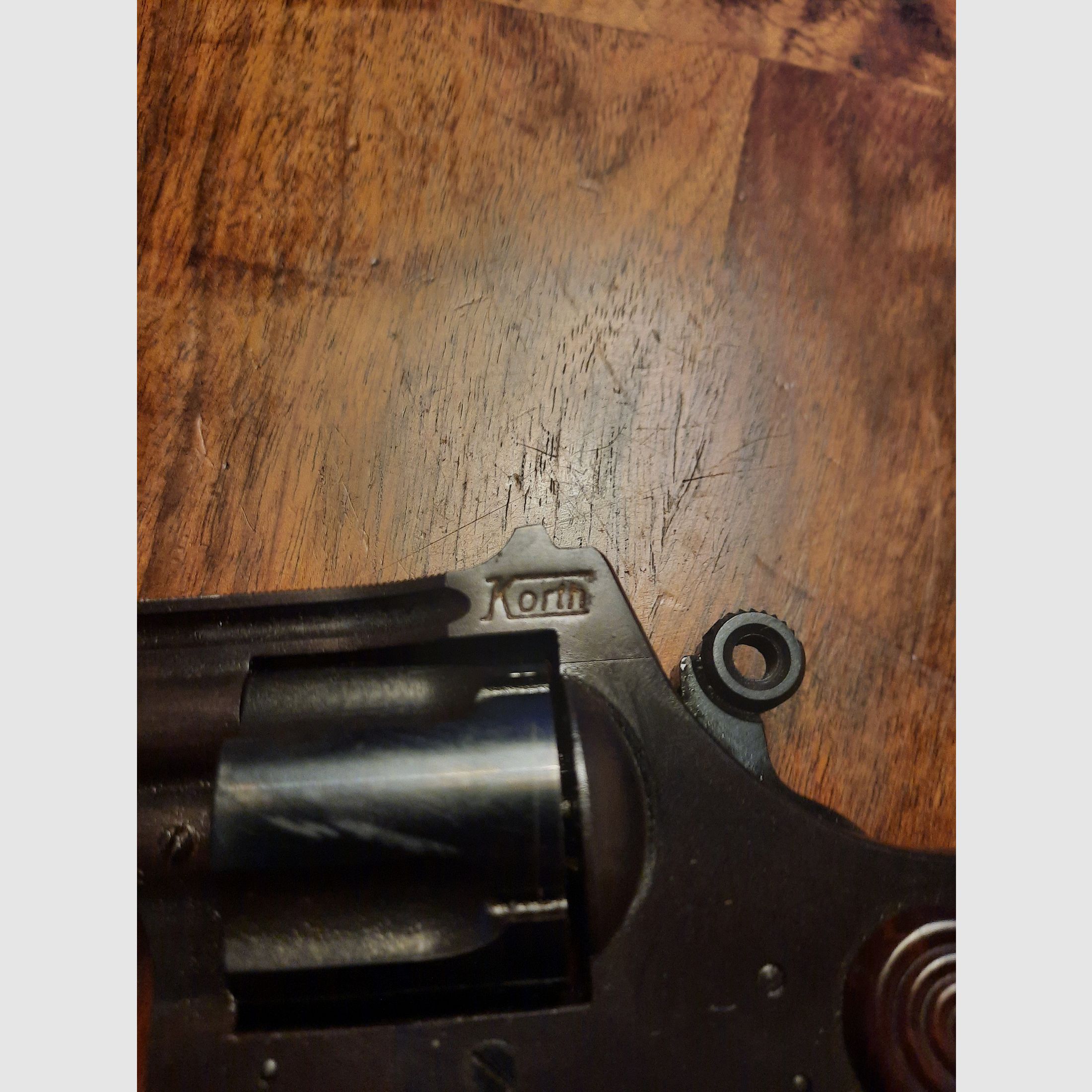 Blank firing / gas revolver Willi Korth, .380 R, very rare collector's item