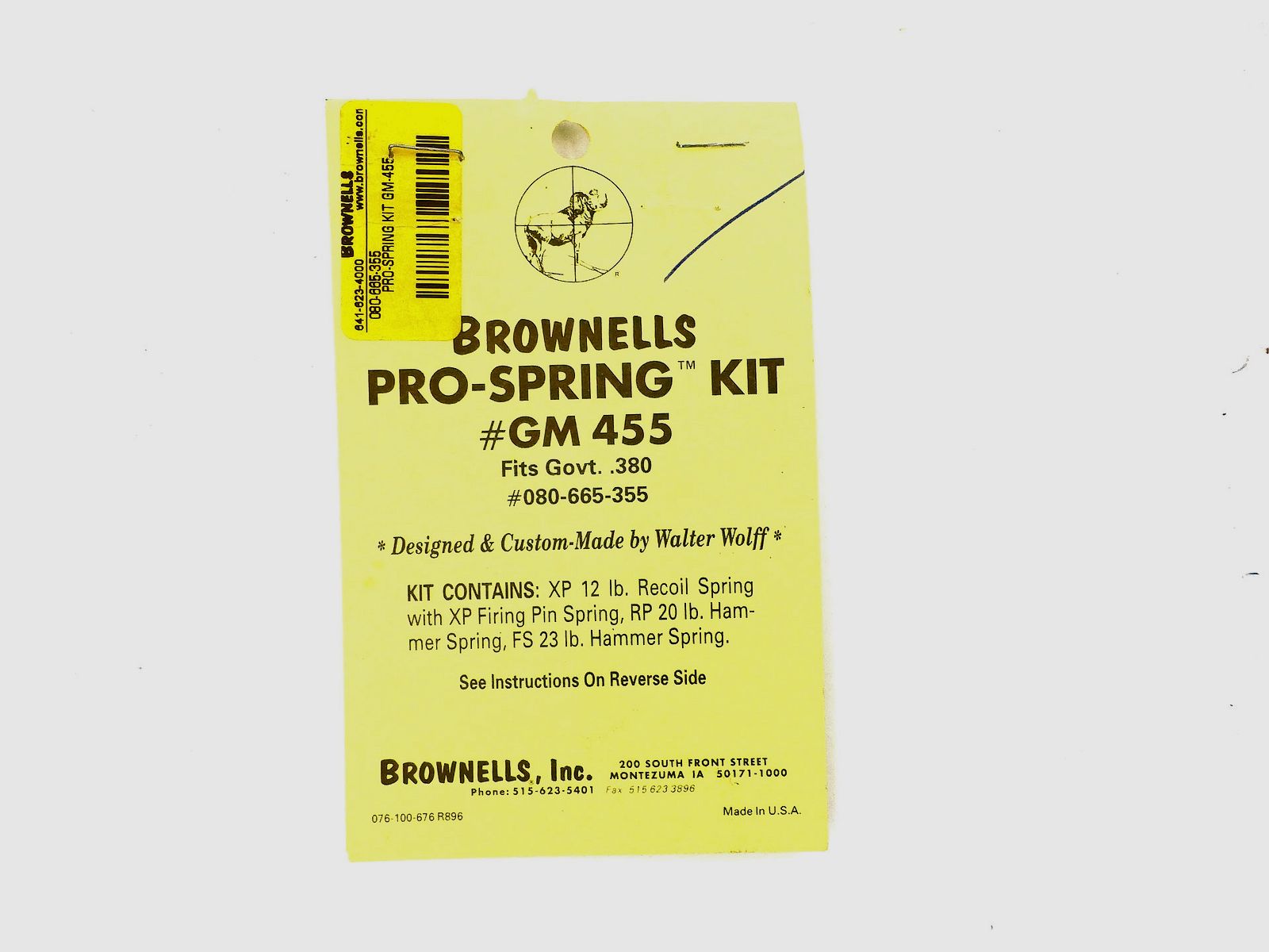 Kit ressort WOLFF pour pistolets Colt Government .380, image 1 sur 3