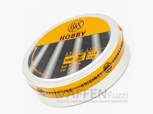 RWS Hobby Calibre 4,5mm Diábolo estriado 500 uds.