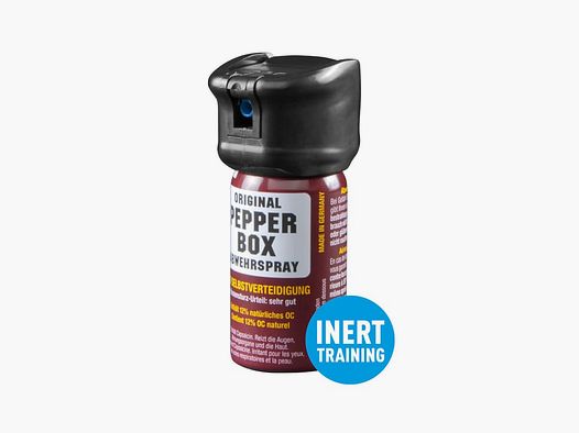 Spray al pepe Pepper-Box piccolo 40 ml con Flip Top per allenamento con nebbia