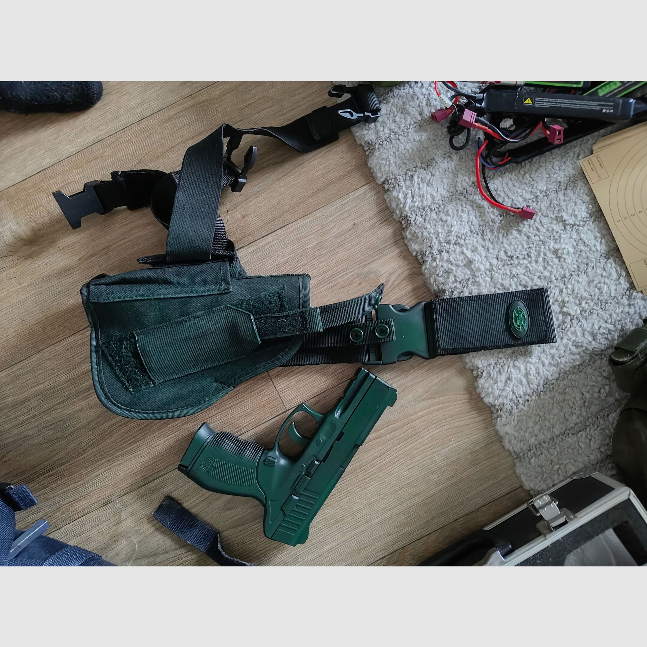 Airsoft mit viel Zubehör