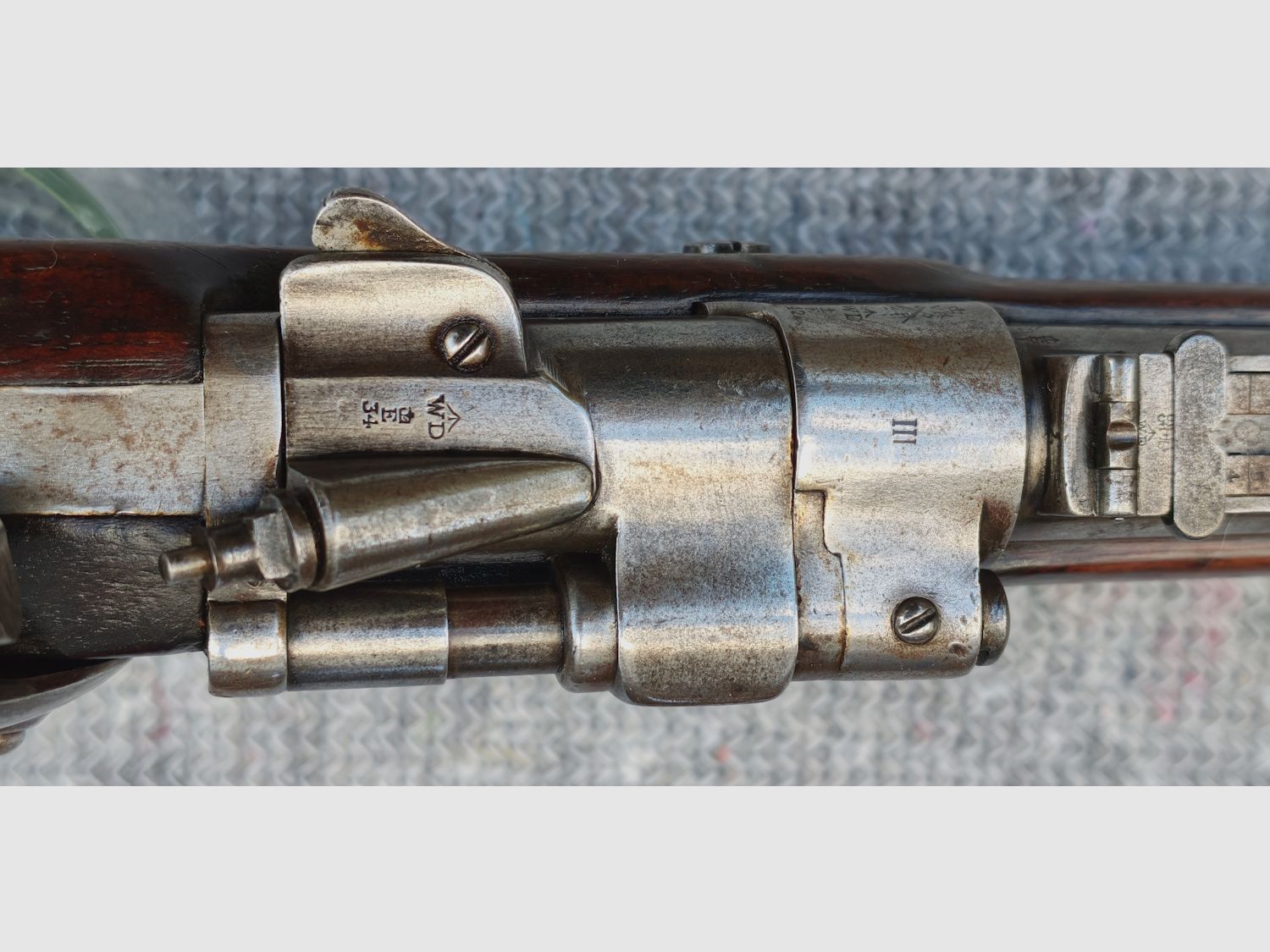 Original Snider Enfield Mk III Cavalry Carbine Kal. .577Snider - interessant gestempelt - sehr gut , Bild 11 von 13