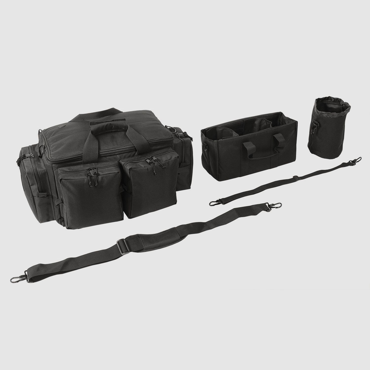 Bolsa de tiro ahg-Anschütz para armas cortas y accesorios (negra)