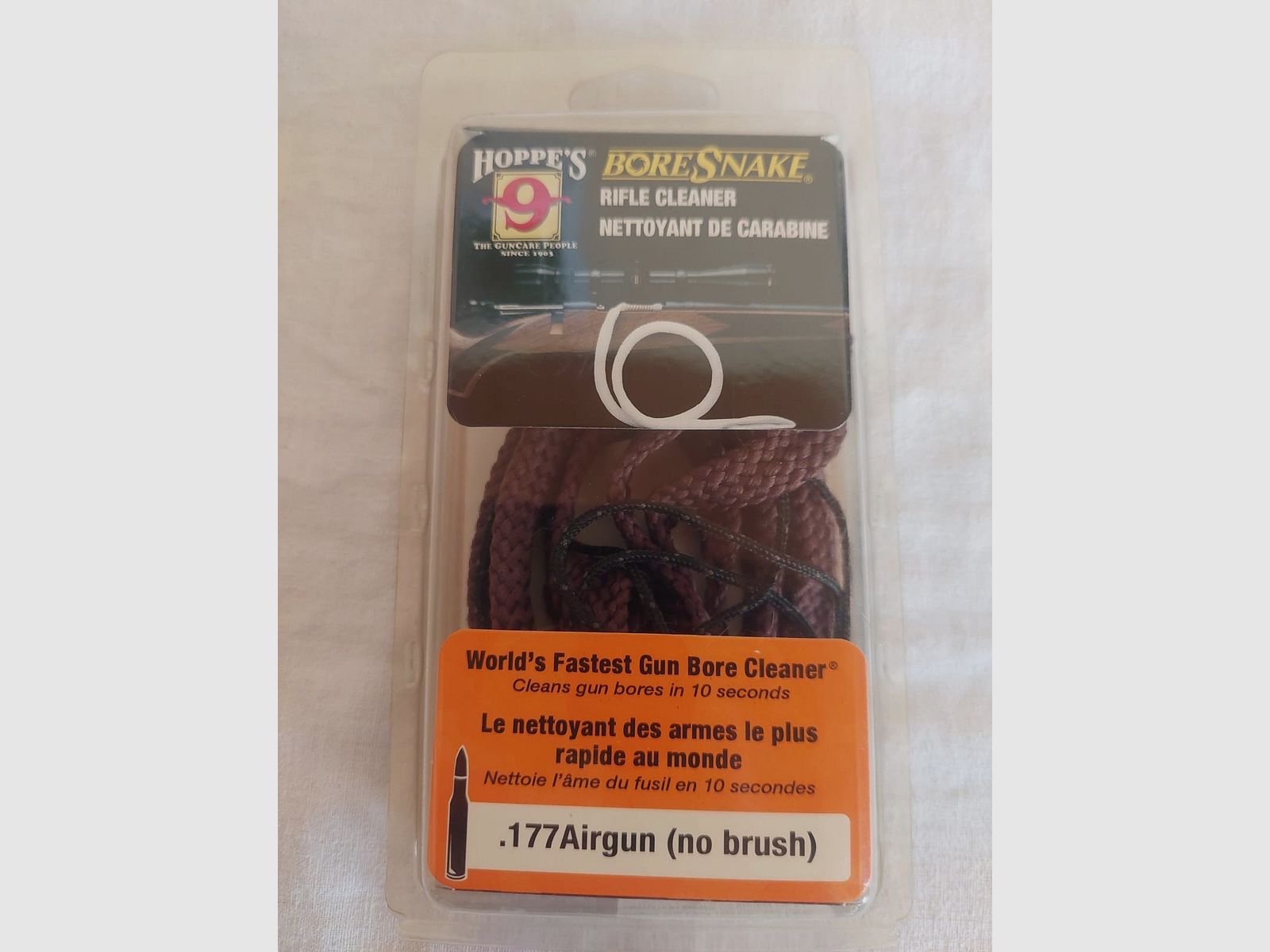 Cleaning cord for air rifles