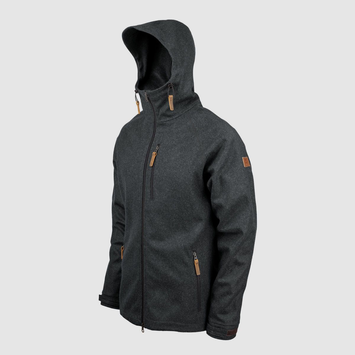 Herrenjacke "Kapuzenraudi", Graphit