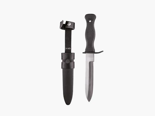 BW coltello da combattimento, nero, replica secondo le specifiche della Bundeswehr