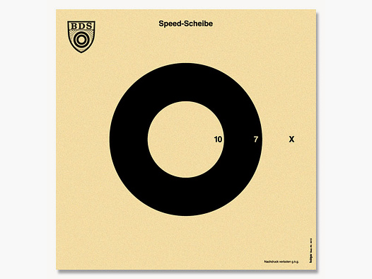 KRÜGER Schießscheiben - 4410 - BDS Speed Scheibe (Z 10)