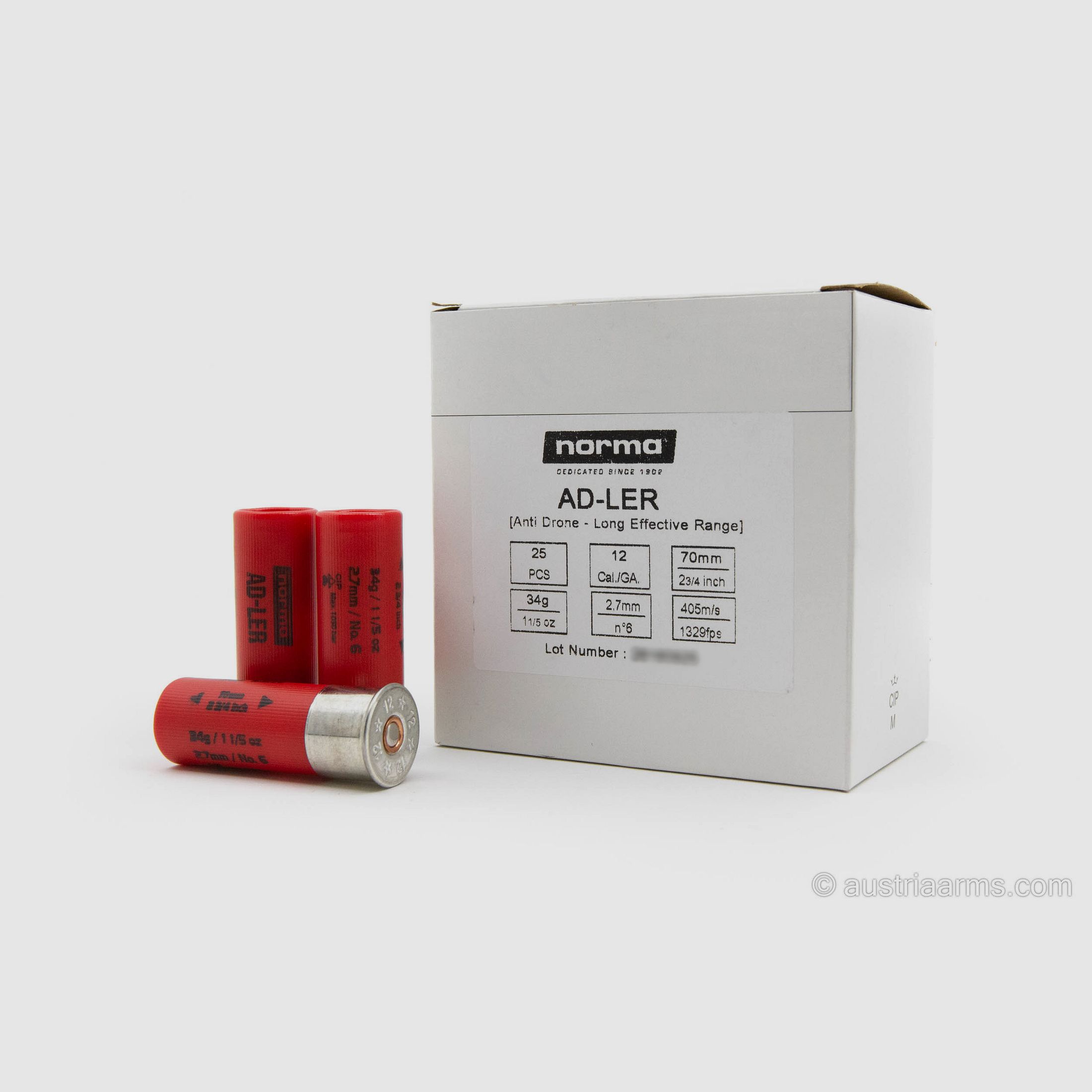 Norma AD-LER (Anti Drone – Long Effective Range), 12/70