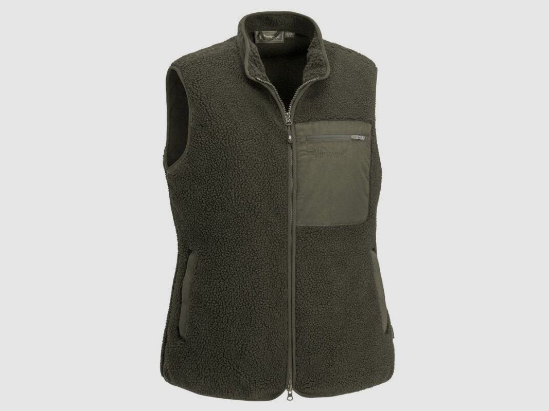 Pinewood Damen Weste Pile Dark Green
