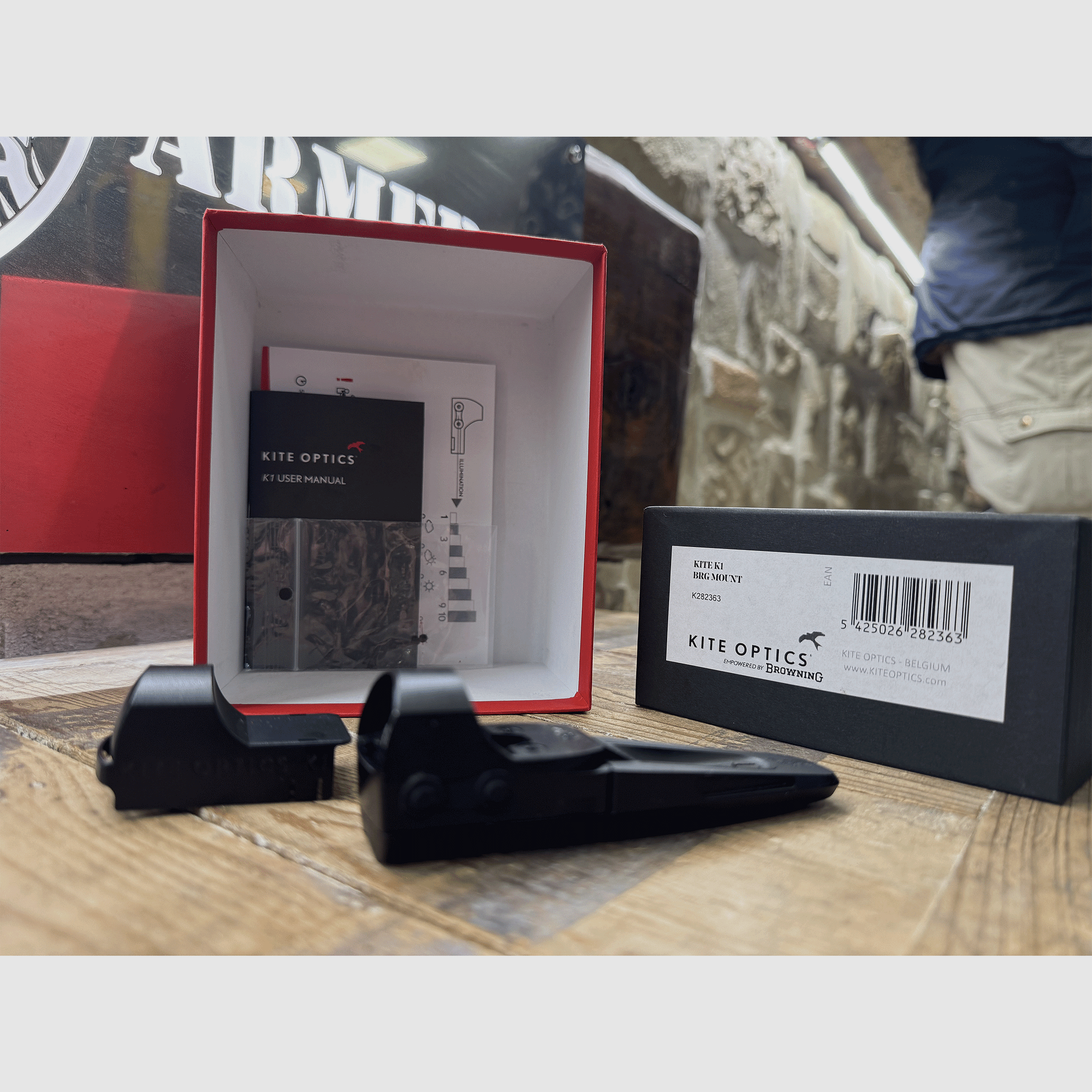 USED – RED DOT – KITE OPTICS – K1 BRG MOUNT BL 2MOA, image 4 of 4
