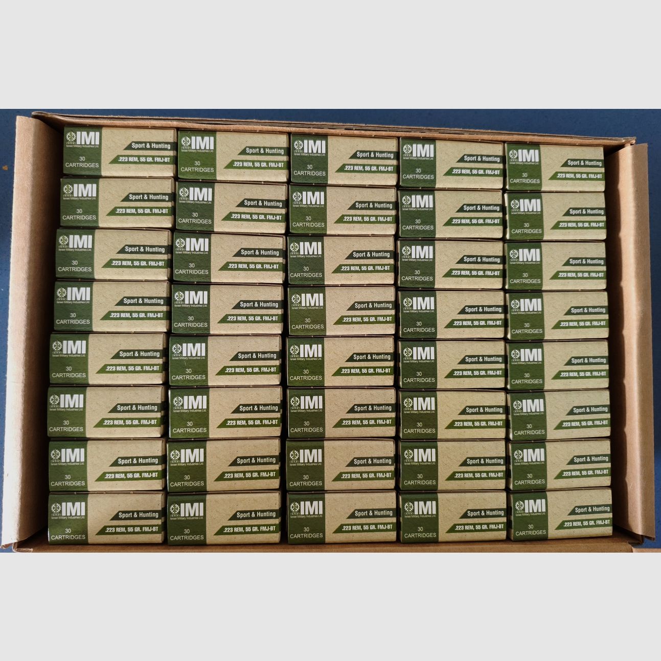 .223 Rem. IMI FMJ-BT 55gr. 2460 pcs