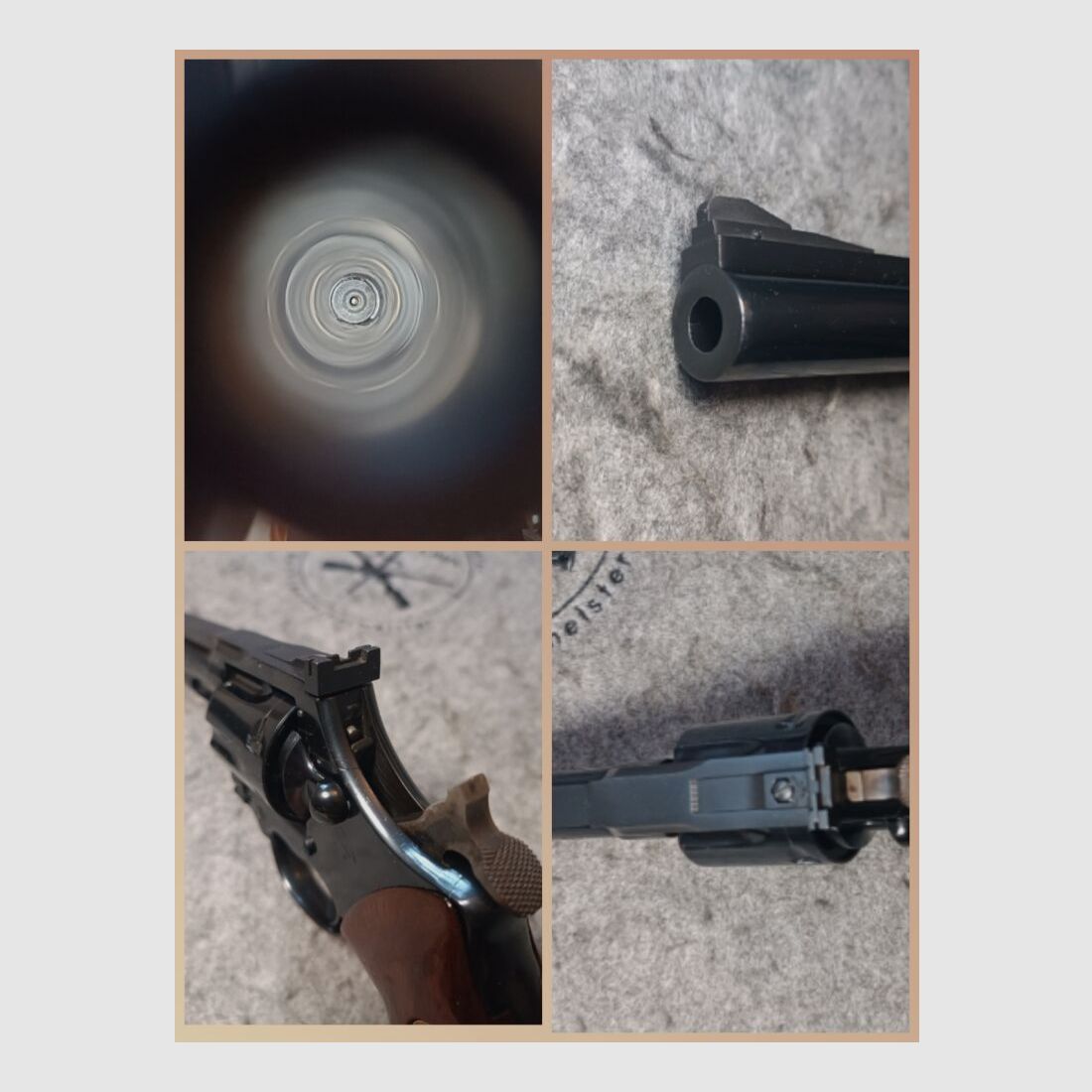 Revolver Colt Trooper Mark III blu + impugnature in legno